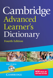 Cambridge Advanced Learner's Dictionary 4th edition