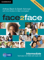 Face2face Intermediate Testmaker CD-ROM and Audio CD (2nd edition)