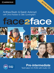 Face2face Pre-intermediate Testmaker CD-ROM and Audio CD (2nd edition)
