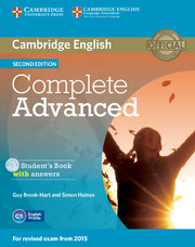 Complete Advanced 2nd Student's Book Pack (SB with answers + Class Audio CD)