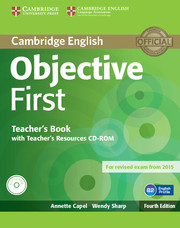 Objective First 4th Teacher's Book with Teacher's Resources Audio CD/CD-ROM