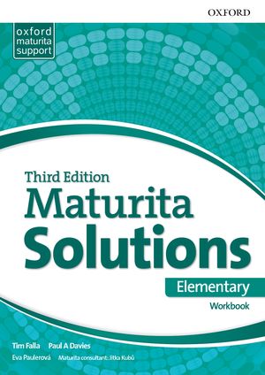 Maturita Solutions 3rd ed. Elementary Workbook CZ