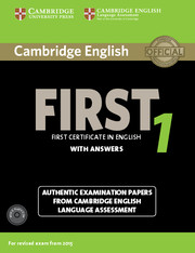 Cambridge English First 1 + CD